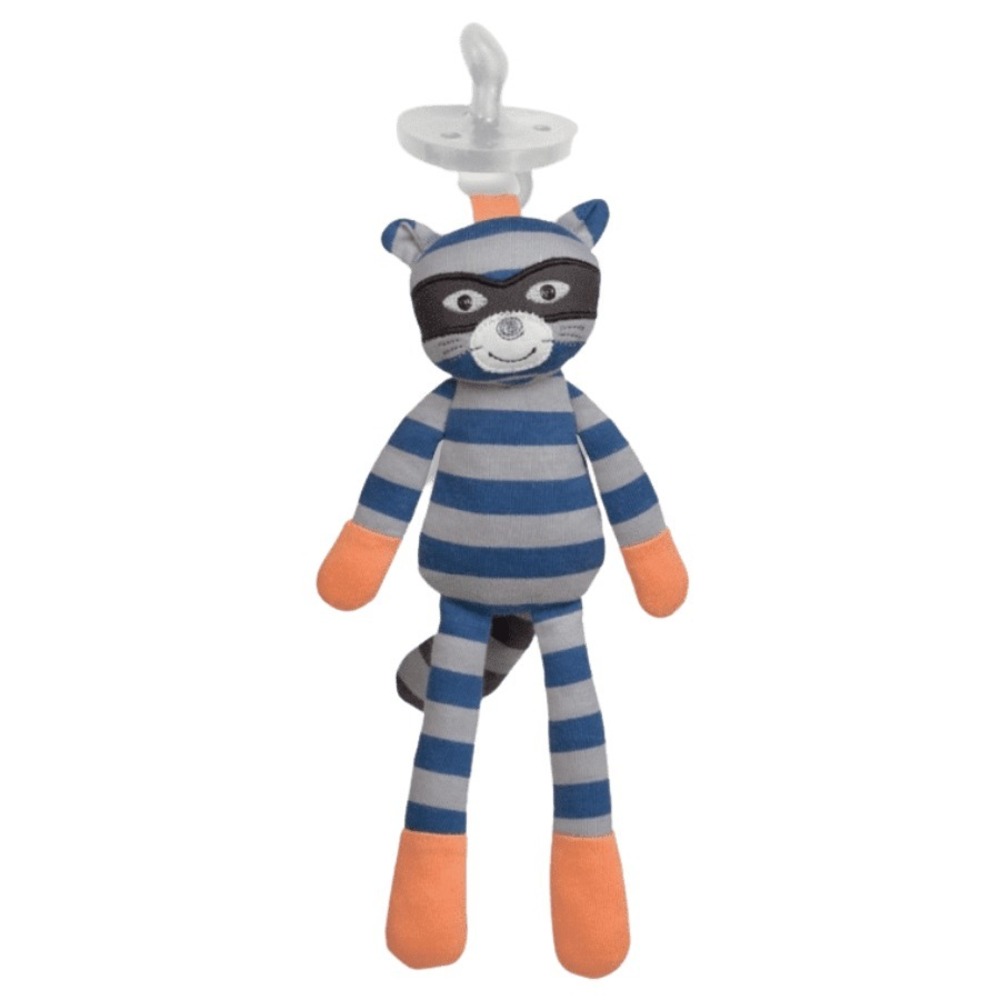 Apple Park G.O.T.S.‎ Certified Organic Pacifier Holder Robbie Racoon